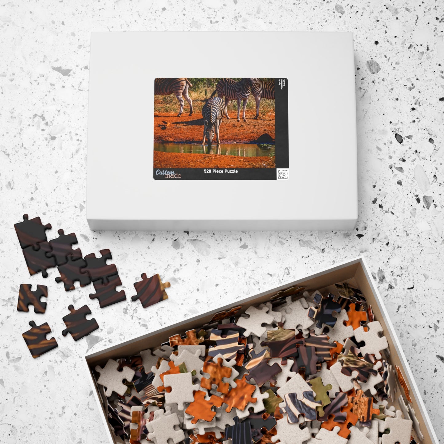 African Zebra Jigsaw Puzzle 520 pcs (Horizontal)