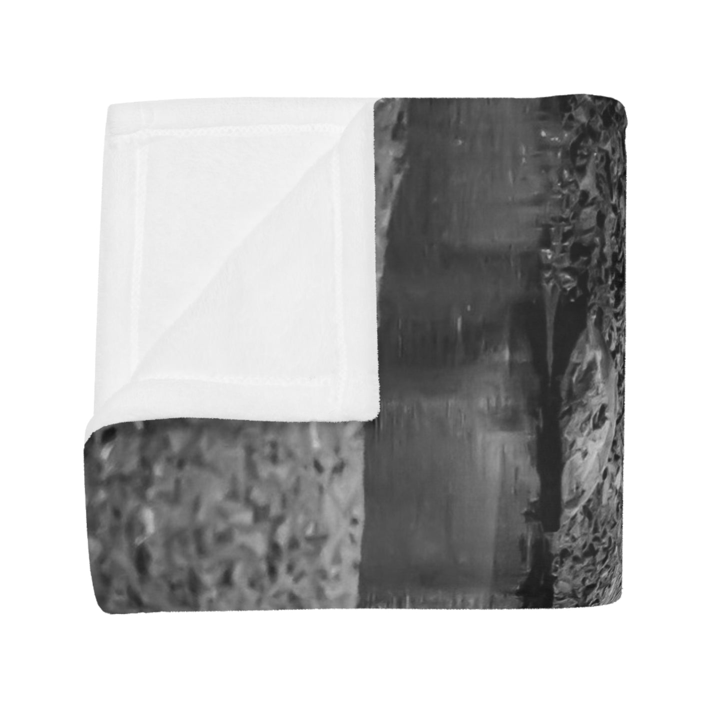 Zebra Fleece Blanket B&W