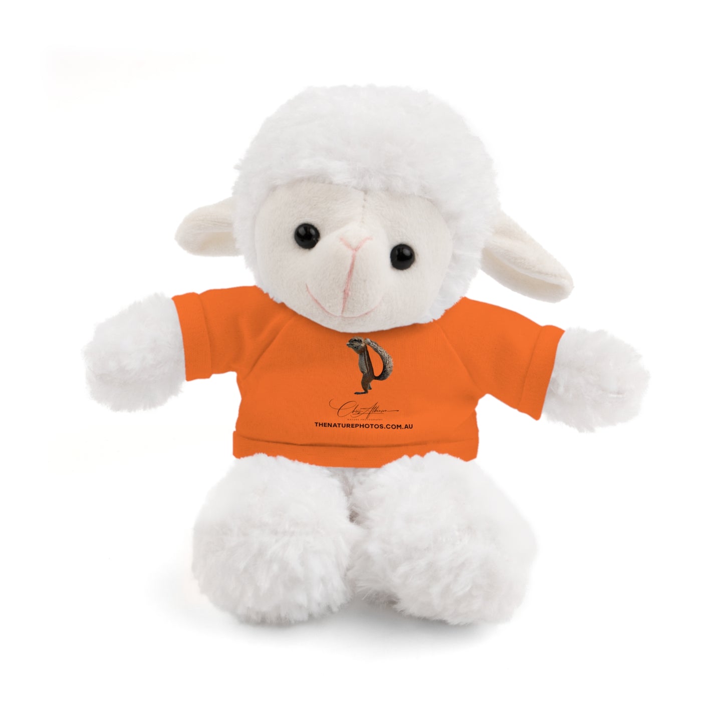 Teddy Sheep with Tee Orange Sheep 8"