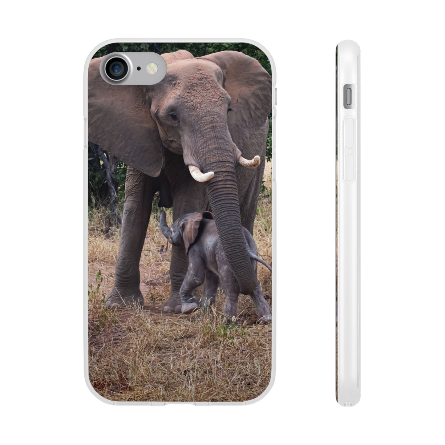 Flexi Cases - Elephant and Baby iPhone 7