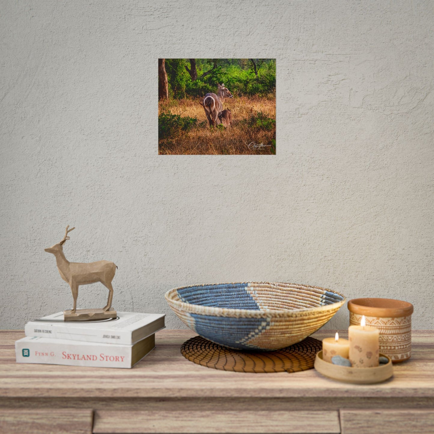 Waterbuck Baby Animal Posters 11″ x 9″ (Horizontal) Matte