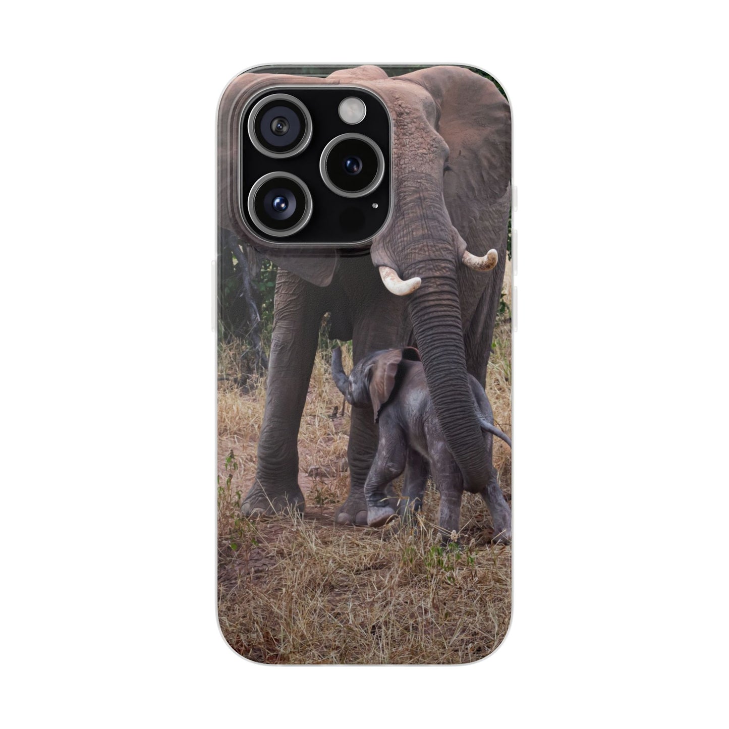 Flexi Cases - Elephant and Baby iPhone 15 Pro