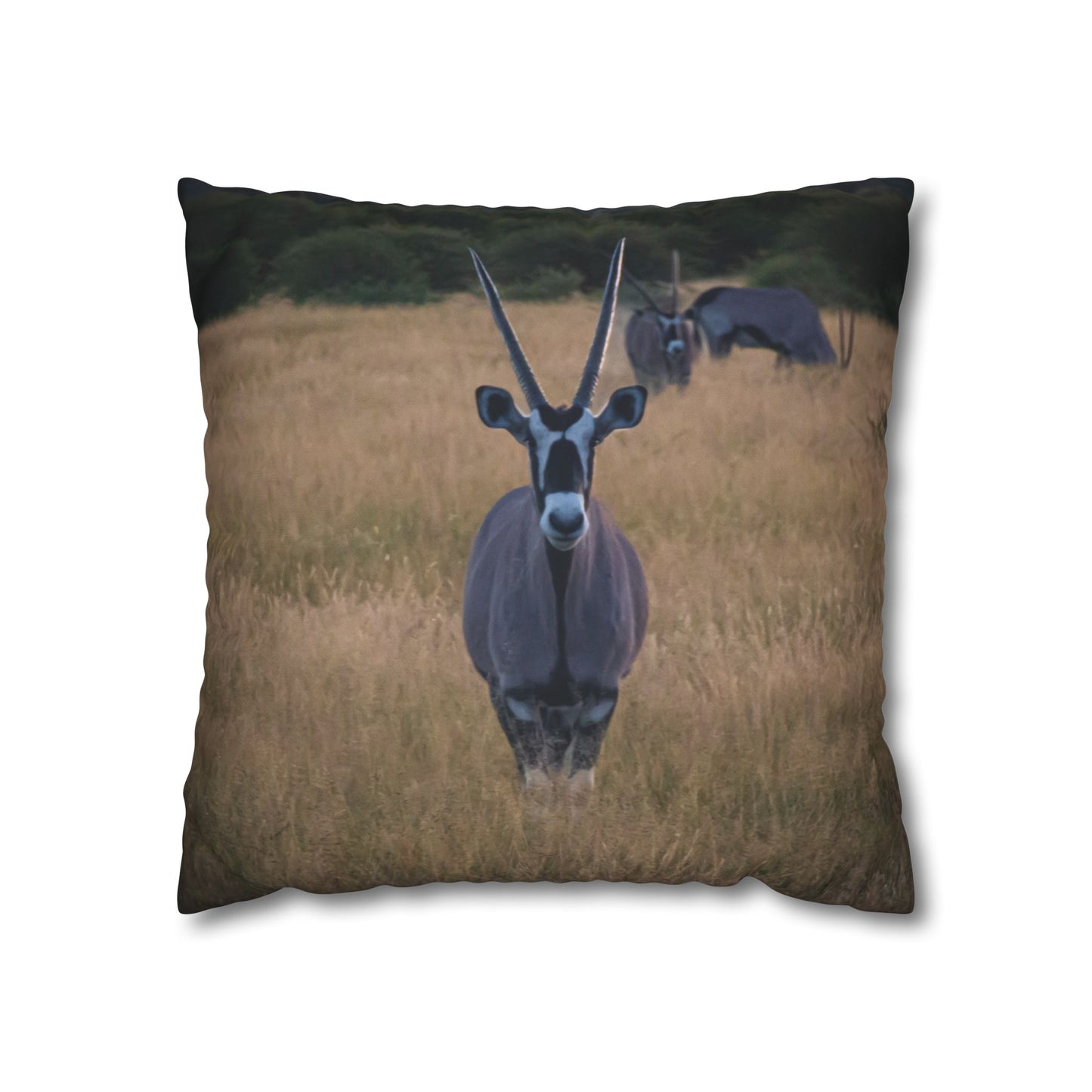 Gemsbok Oryx Pillowcase 18" × 18"