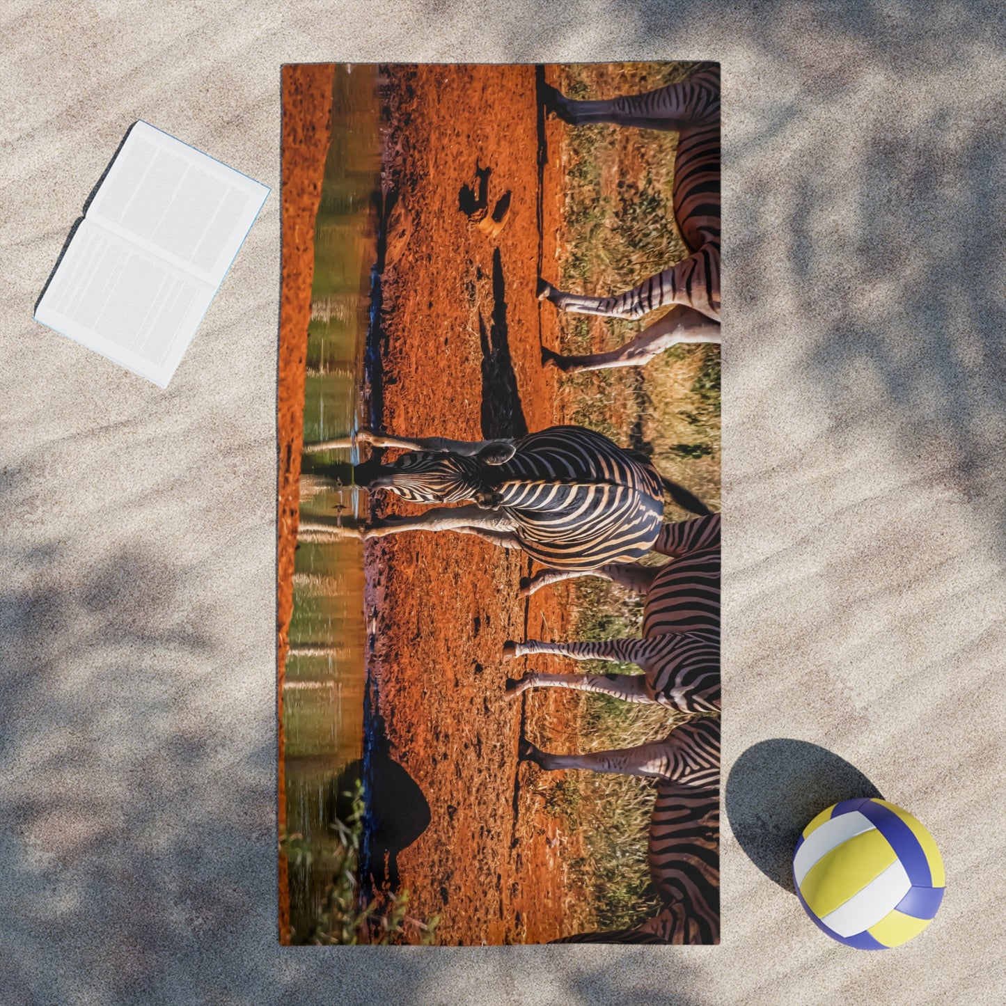 African Zebra Beach Towels