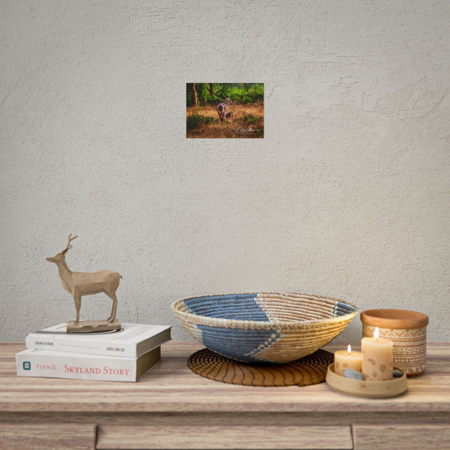 Waterbuck Baby Animal Posters 7" x 5" (Horizontal) Matte