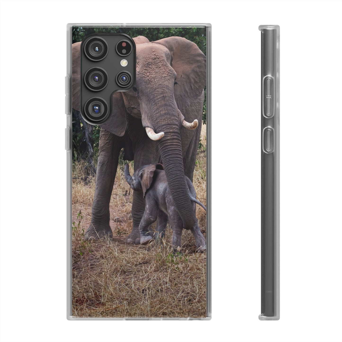 Flexi Cases - Elephant and Baby Samsung Galaxy S22 Ultra
