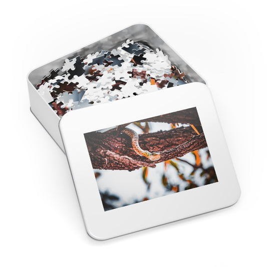 Spotted Bush Snake Puzzle with Tin 30" × 20" (1000 pcs)