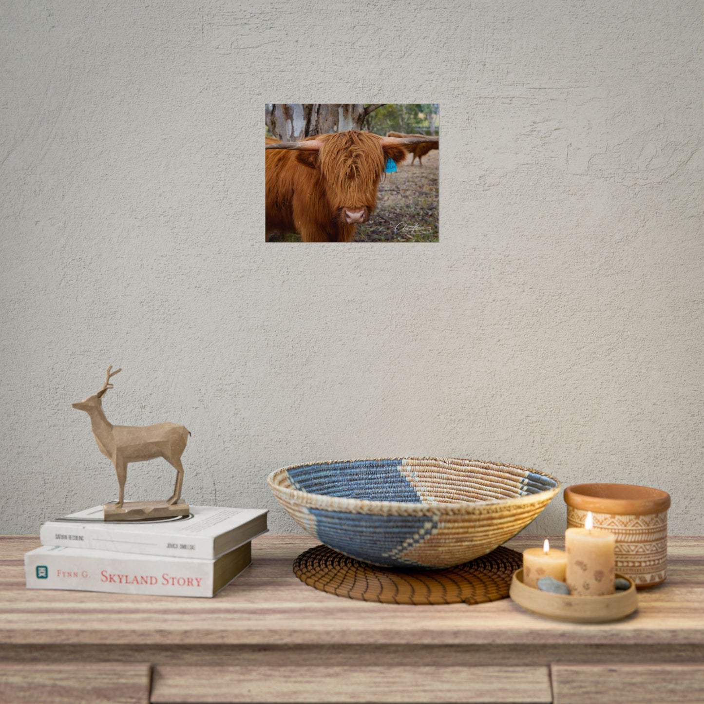 Rolled Posters - Scottish Highland Cattle 10″ x 8″ (Horizontal) Fine Art