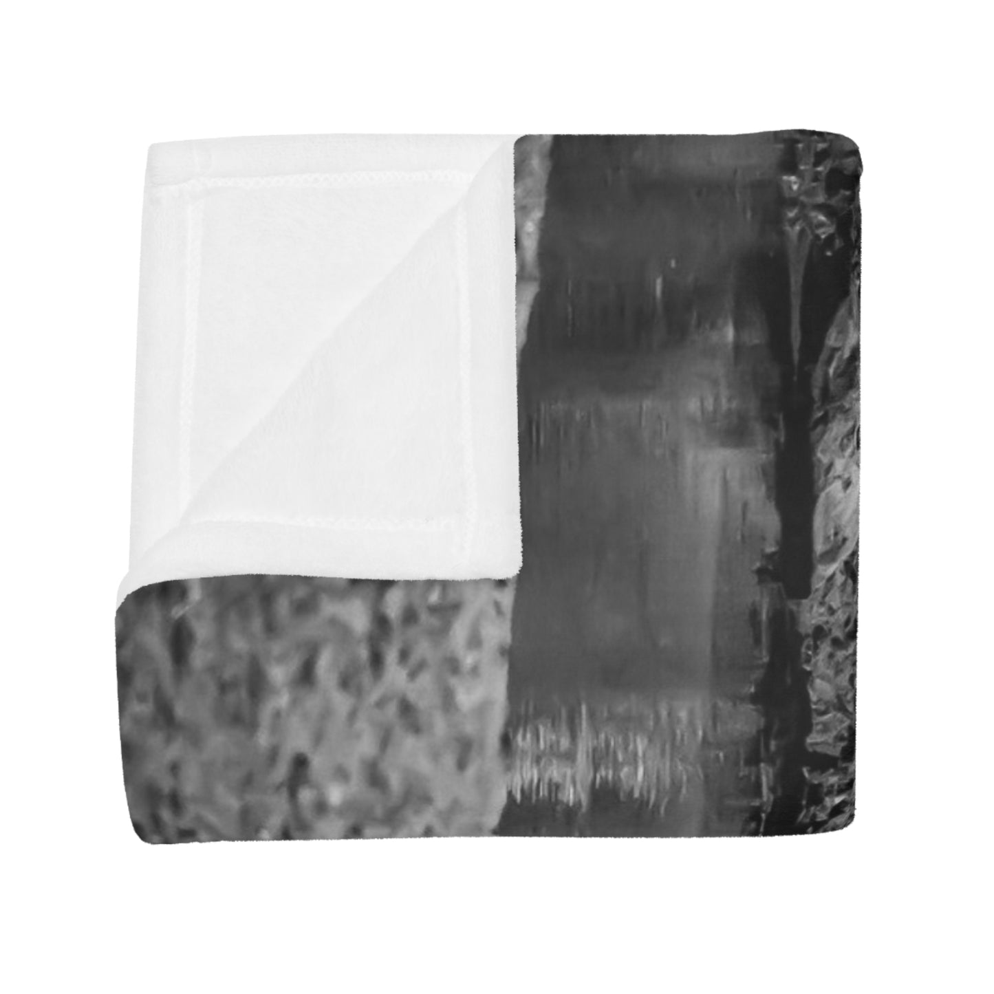 Zebra Fleece Blanket B&W