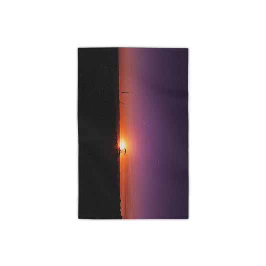 Purple Sunset Beach Towels 18" x 27"