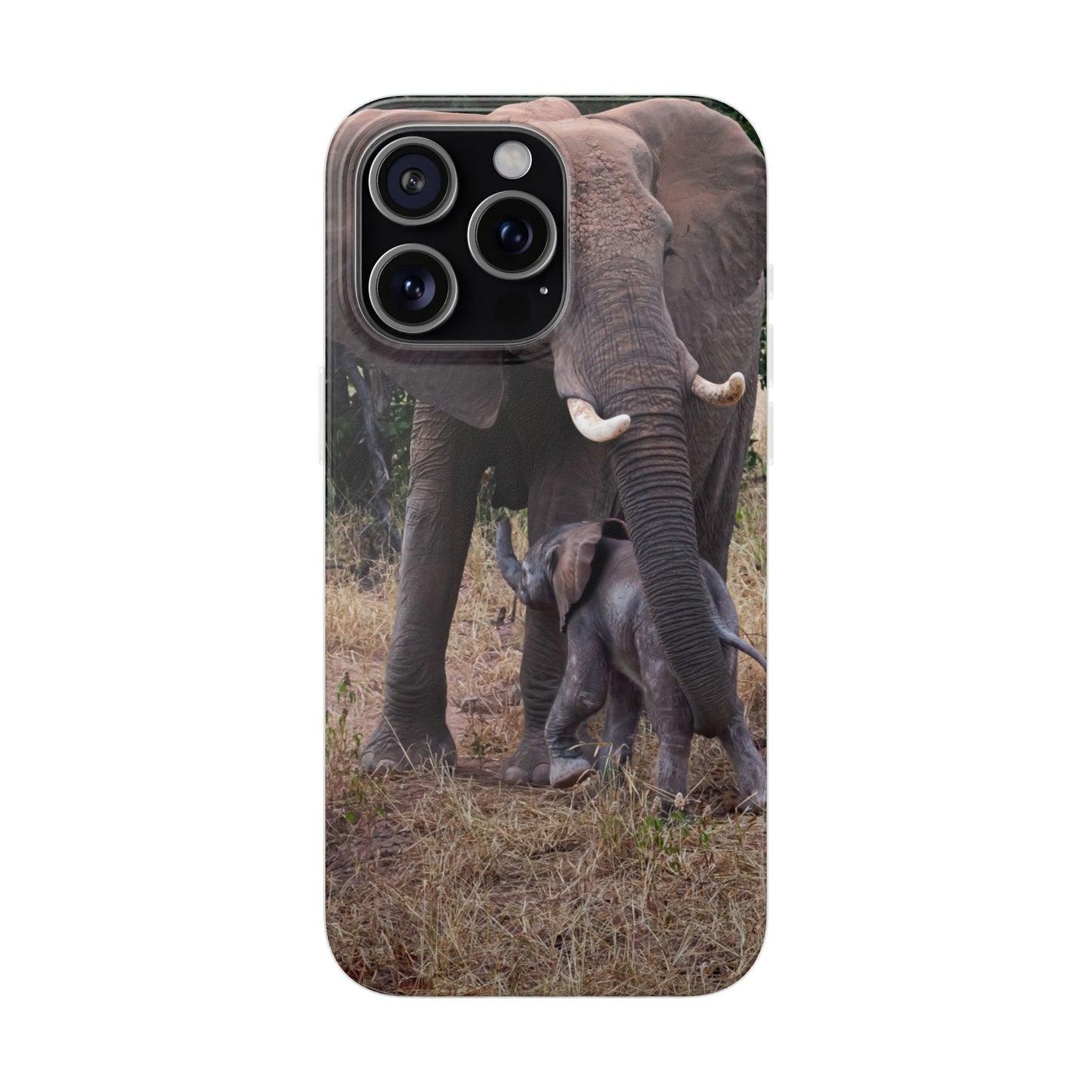 Flexi Cases - Elephant and Baby iPhone 15 Pro Max