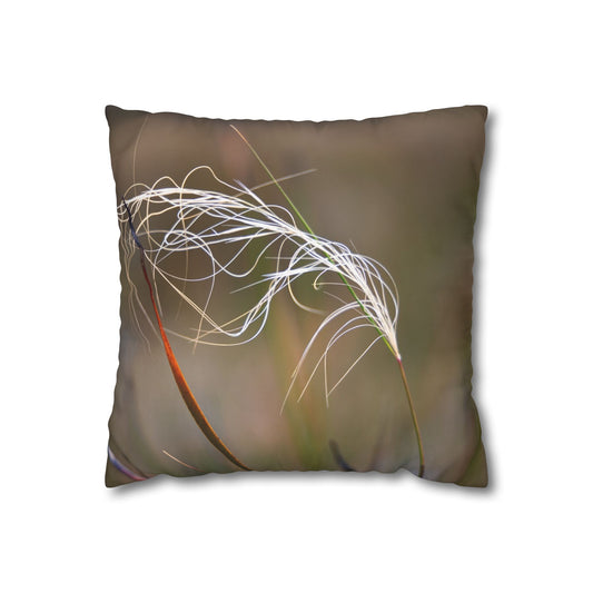 Poly Canvas Pillowcase - Australian Wildflowers 16" × 16"