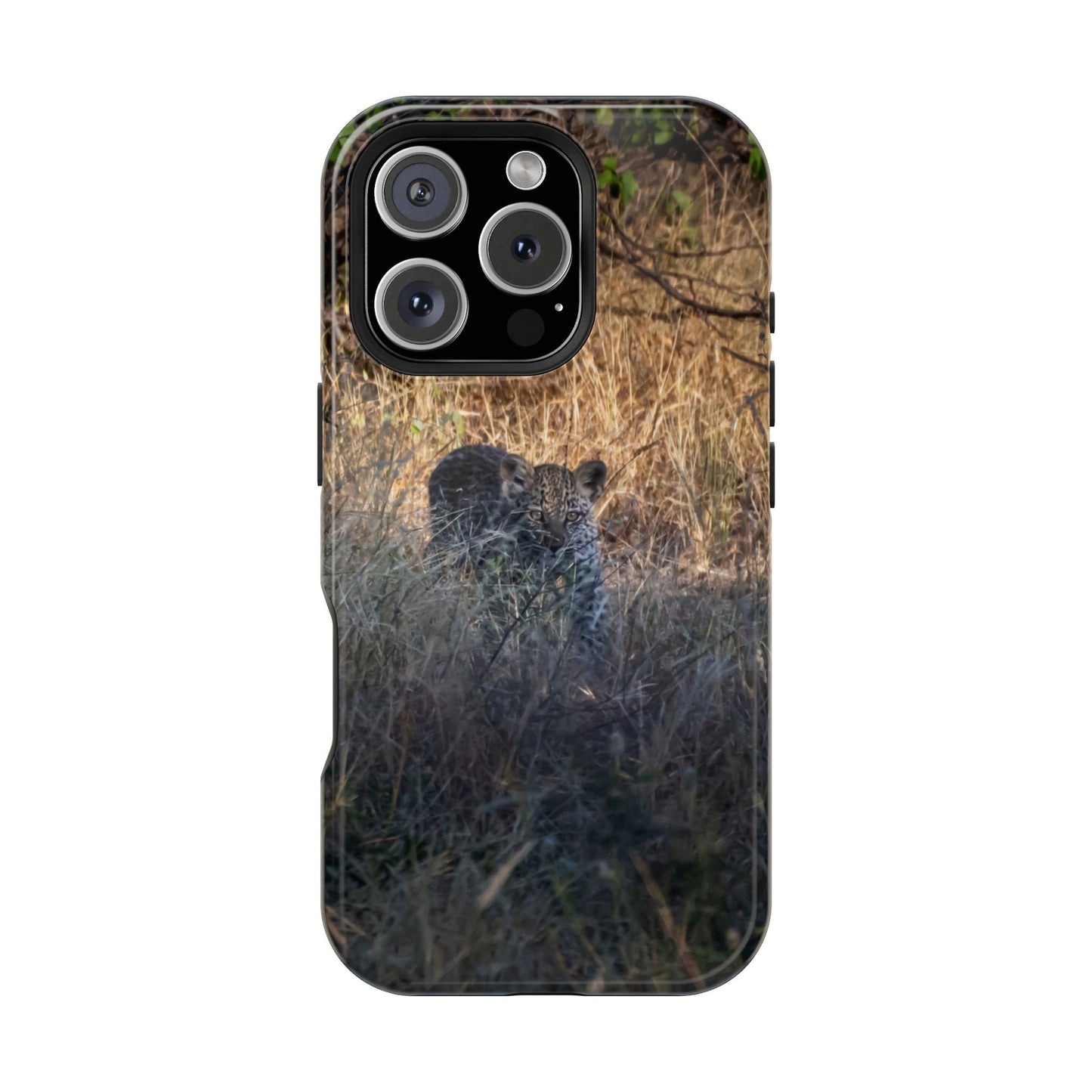 Magsafe® Compatible Tough Cases - Leopard Cub iPhone 16 Pro Glossy