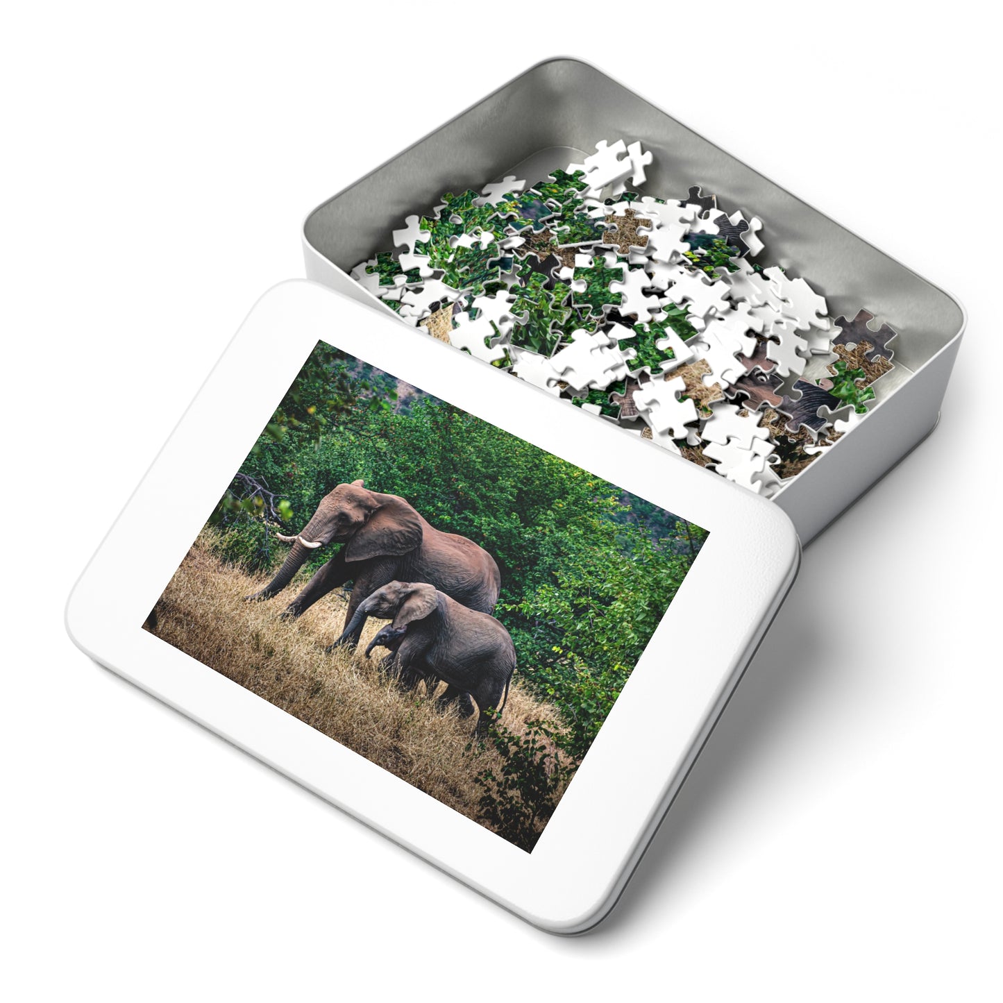 Jigsaw Puzzle (30, 110, 252, 500, 1000, 2000 Piece) - Elephant Family