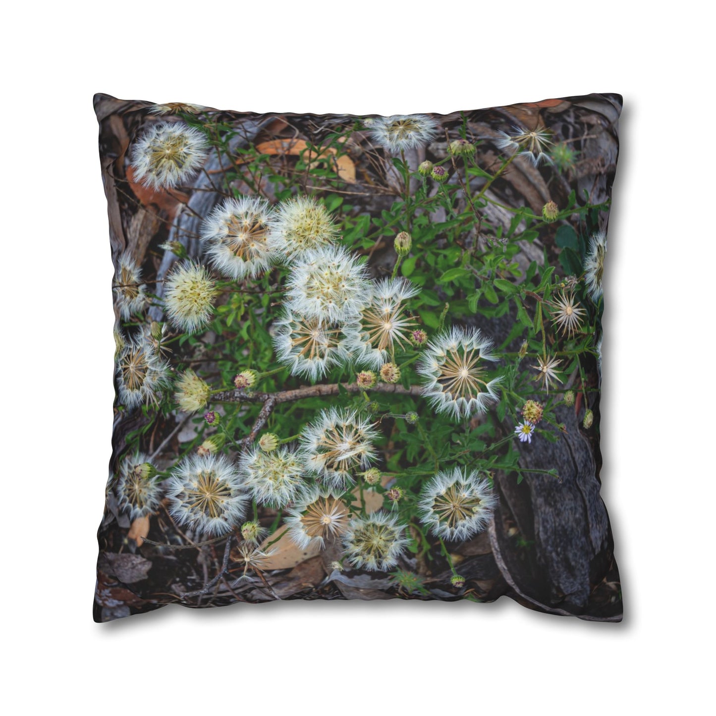 Poly Canvas Pillowcase - Australian Wildflowers 24" × 24"