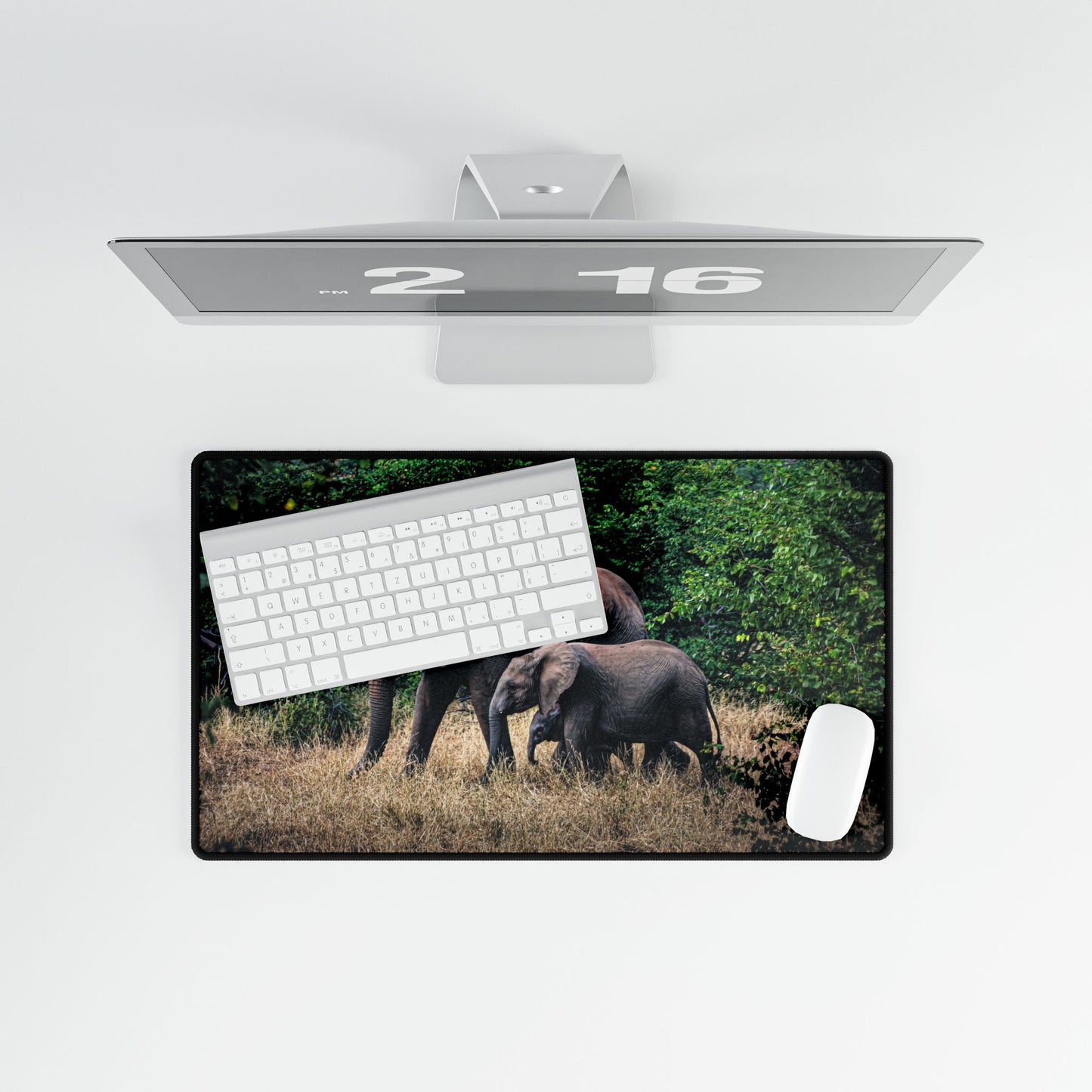Elephant Family Desk Mat