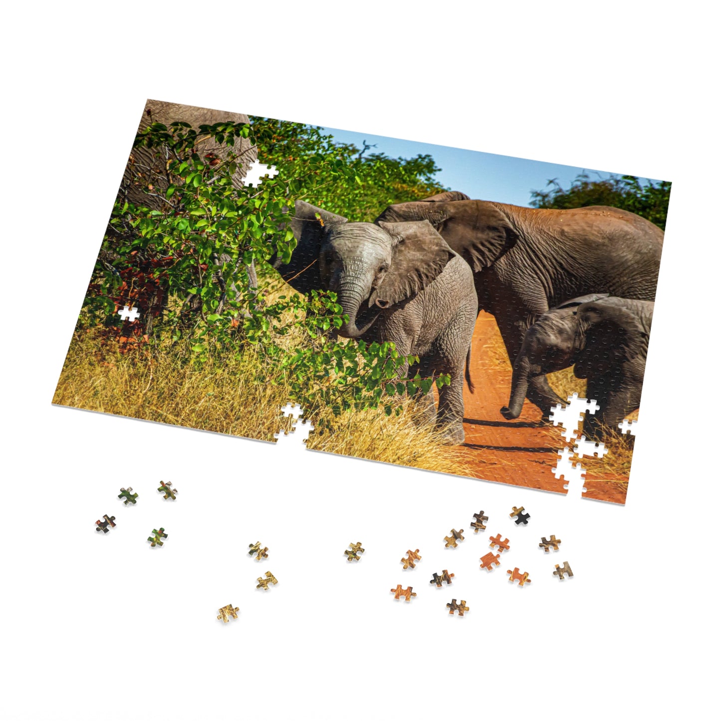 Young Elephant Jigsaw Puzzle with Tin