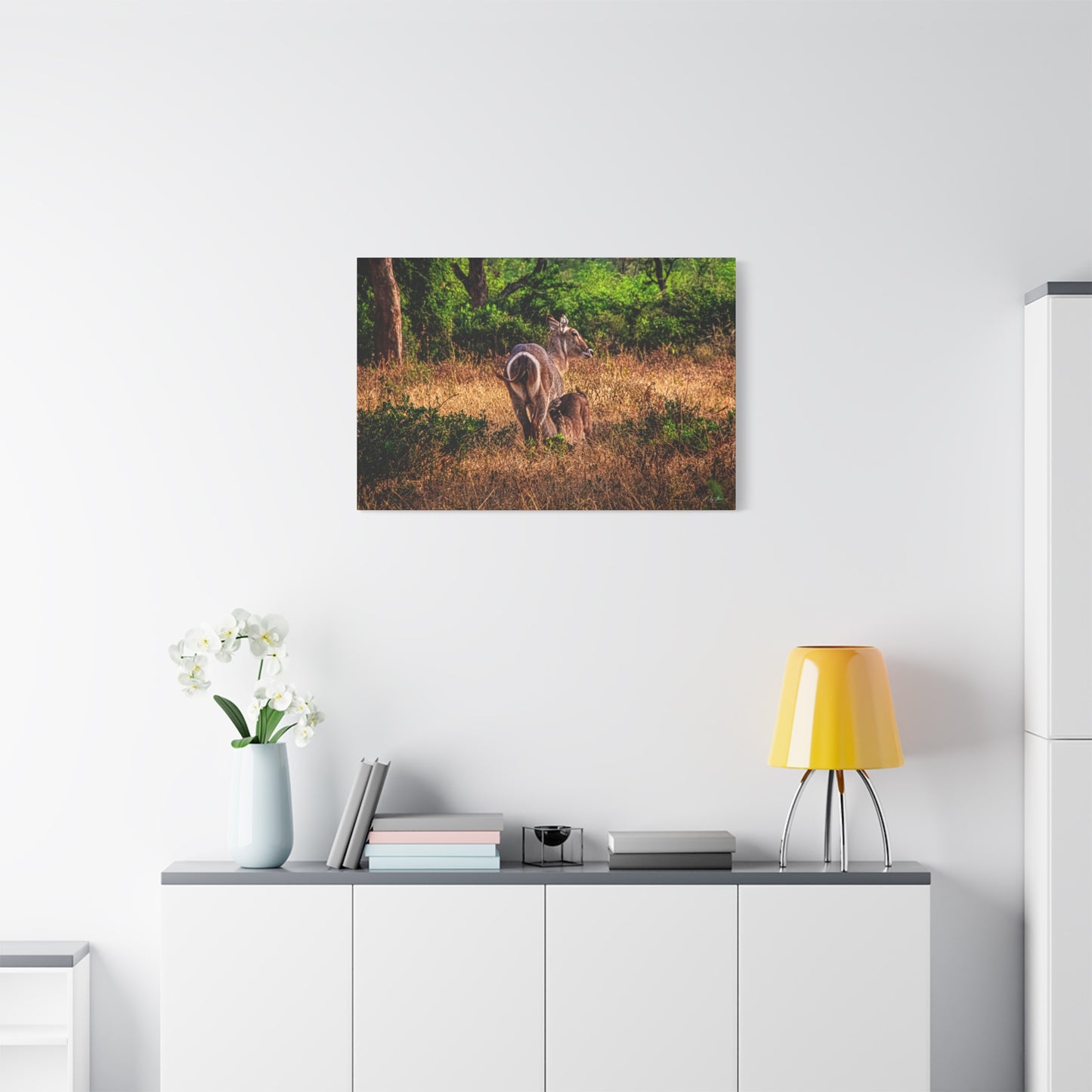 Waterbuck Nature Prints Matte Canvas