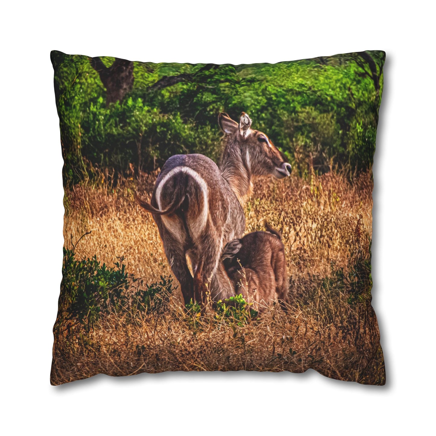 Waterbuck Baby Animal Pillowcase 26" × 26"