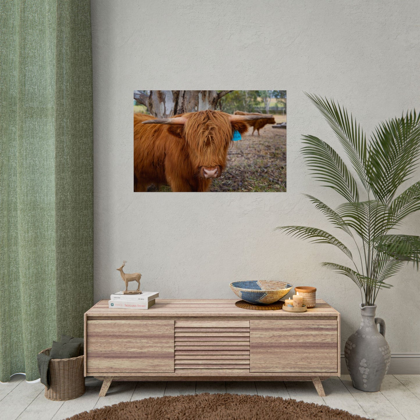 Rolled Posters - Scottish Highland Cattle 36" x 24" (Horizontal) Semi Glossy