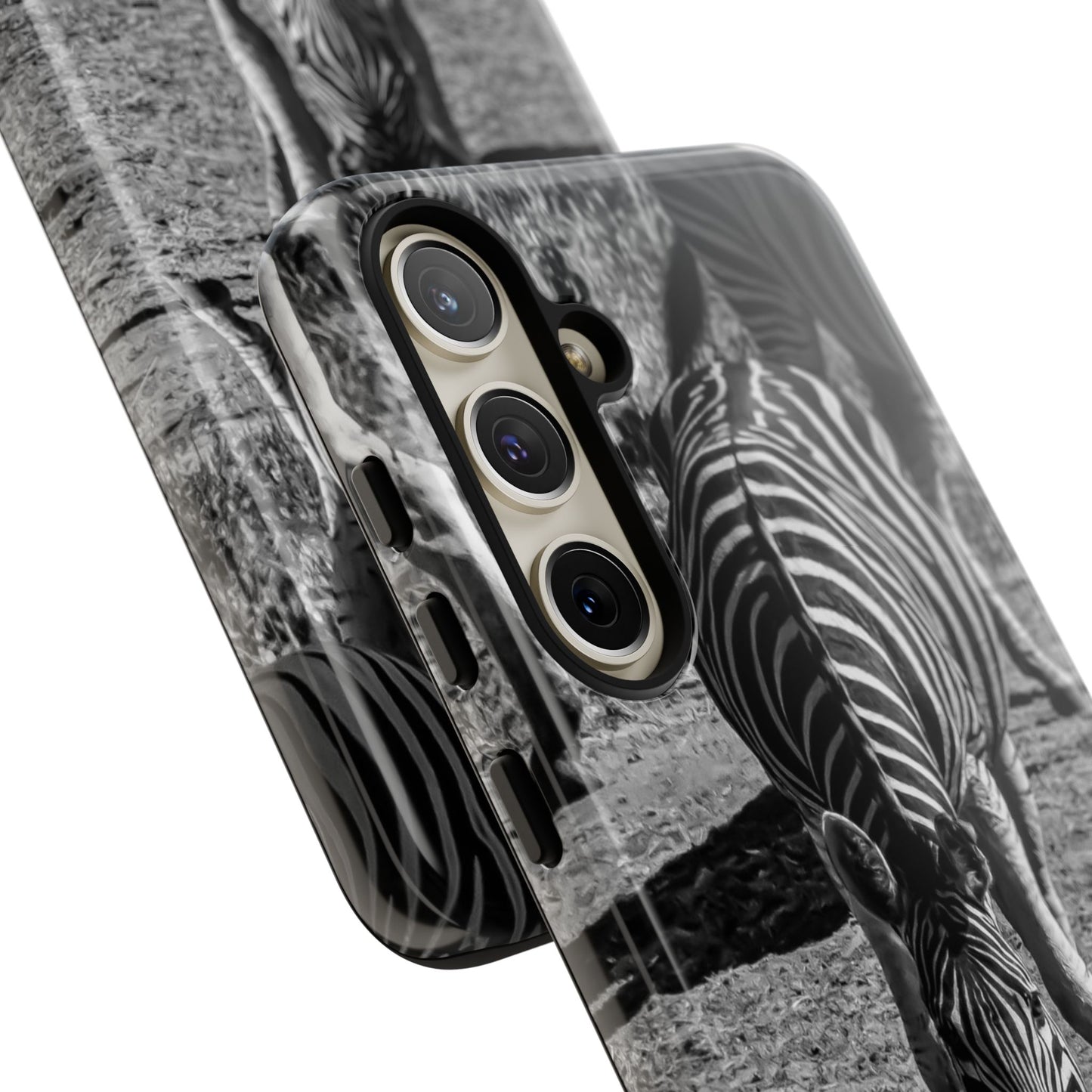 Tough Case - Zebra Drinking B&W