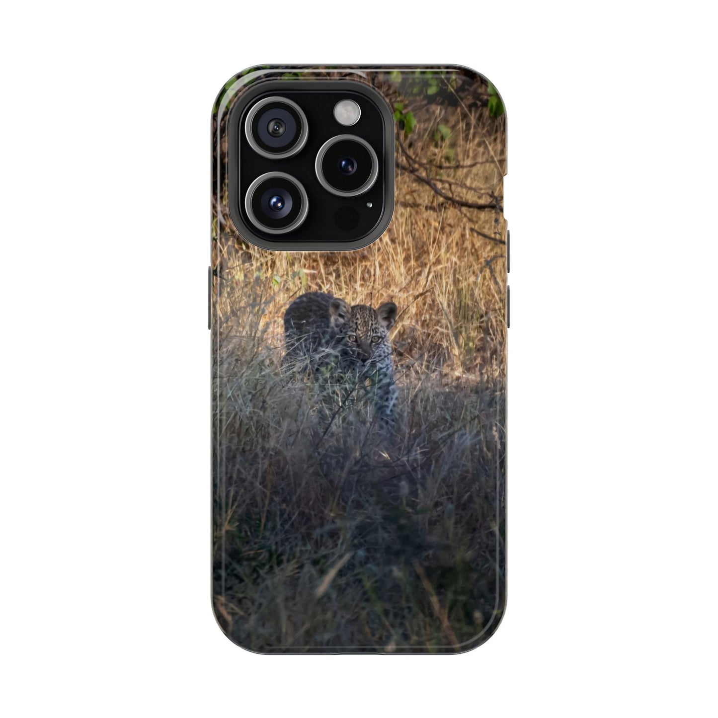 Magsafe® Compatible Tough Cases - Leopard Cub iPhone 15 Pro Glossy
