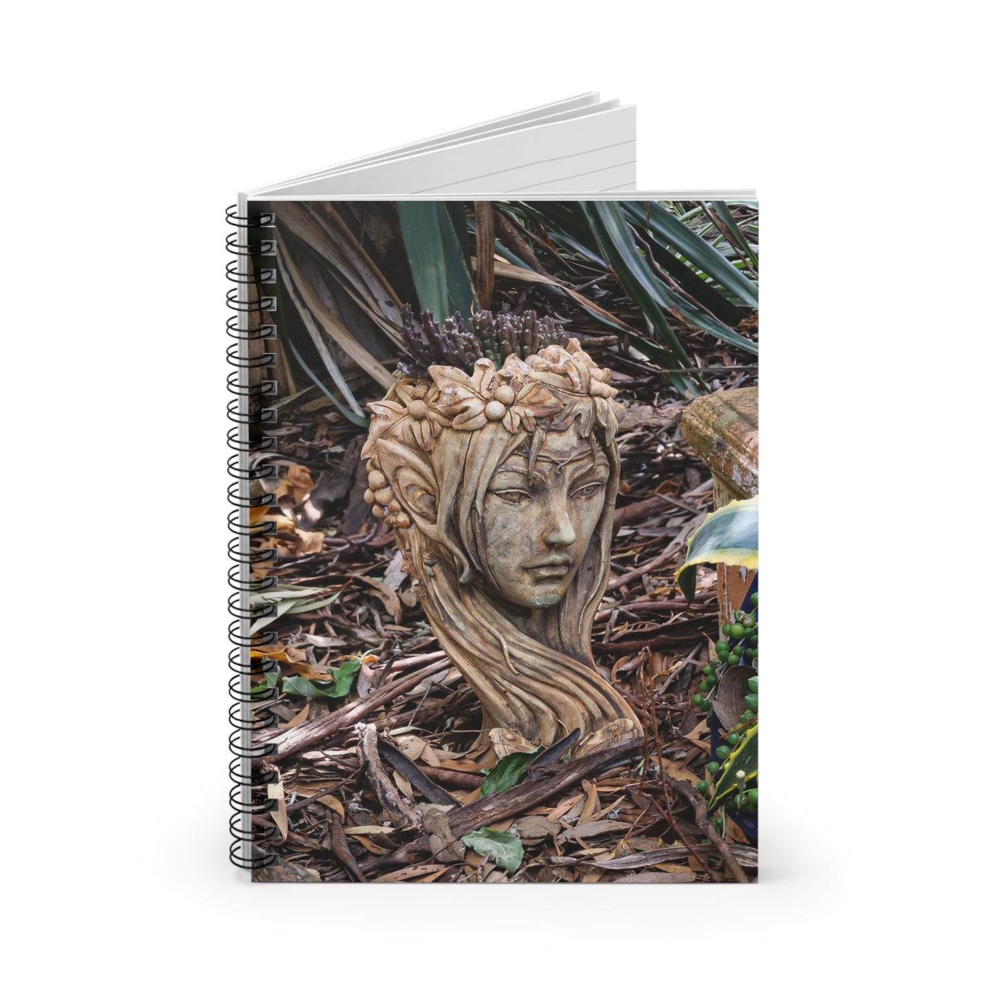 Spiral Notebook - Ruled Line - Elven Lady Statue One Size