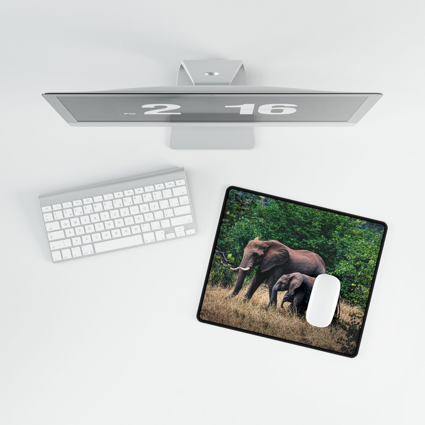 Elephant Family Desk Mat