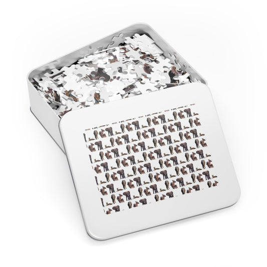 African Animal Super Difficult Puzzle 2000 piece 21" × 15.5" (500 pcs)