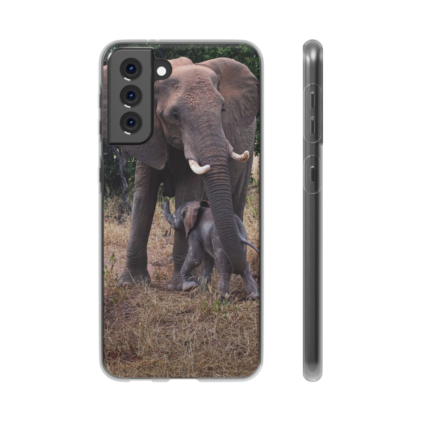 Flexi Cases - Elephant and Baby Samsung Galaxy S21 Plus