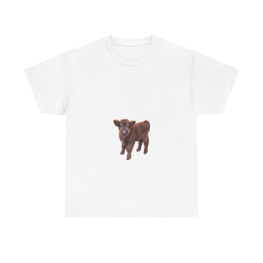 Highland Calf Tee White