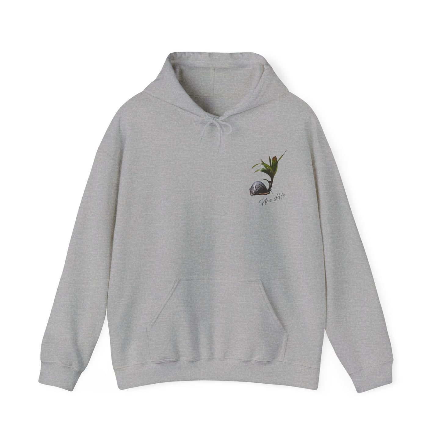 New Life Coconut Hoodie Sport Grey