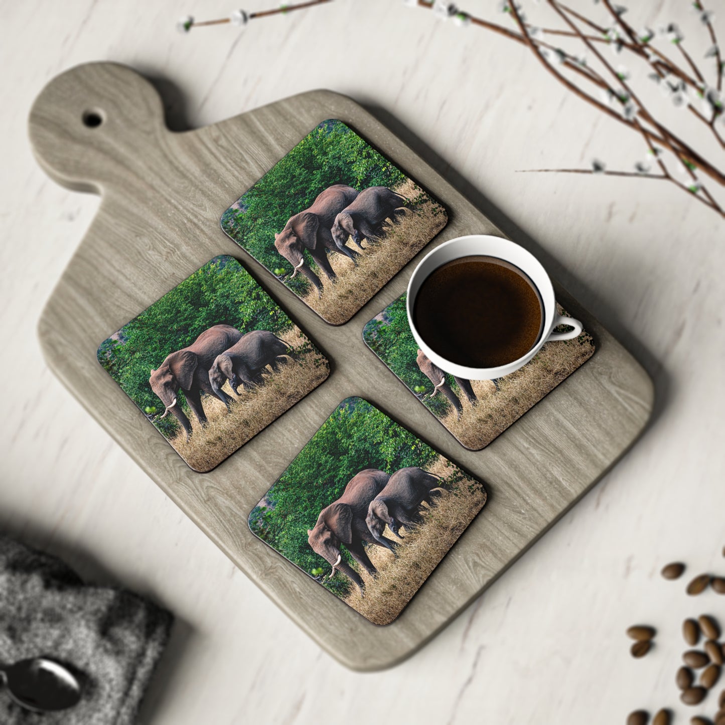 Family of Elephants Coasters