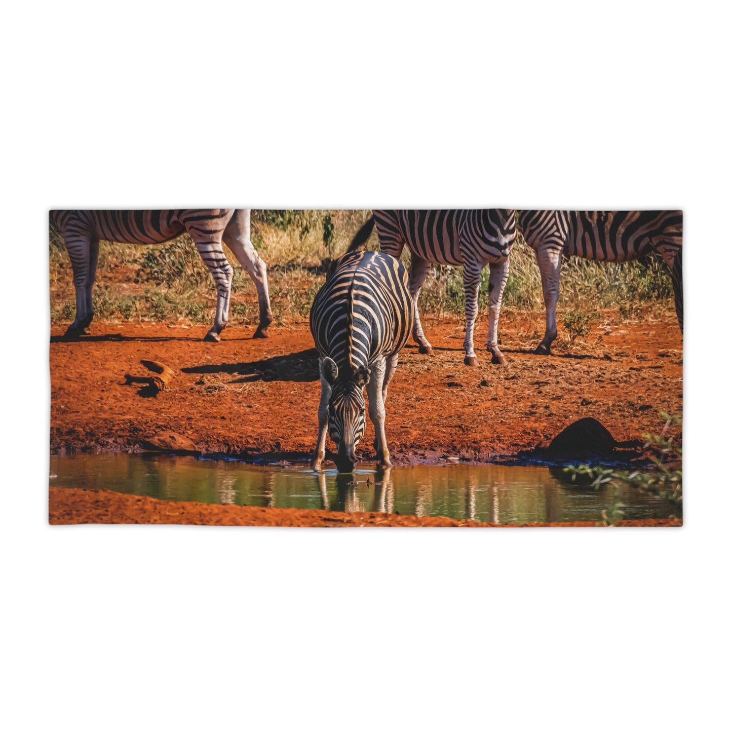 African Zebra Beach Towels 30" × 60"