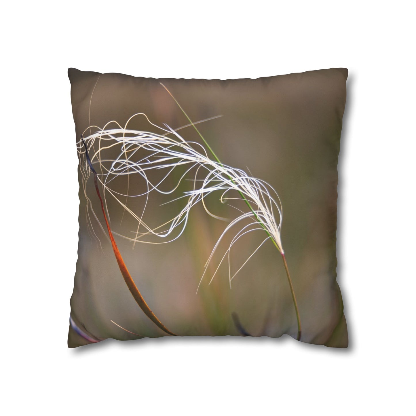 Poly Canvas Pillowcase - Australian Wildflowers 18" × 18"