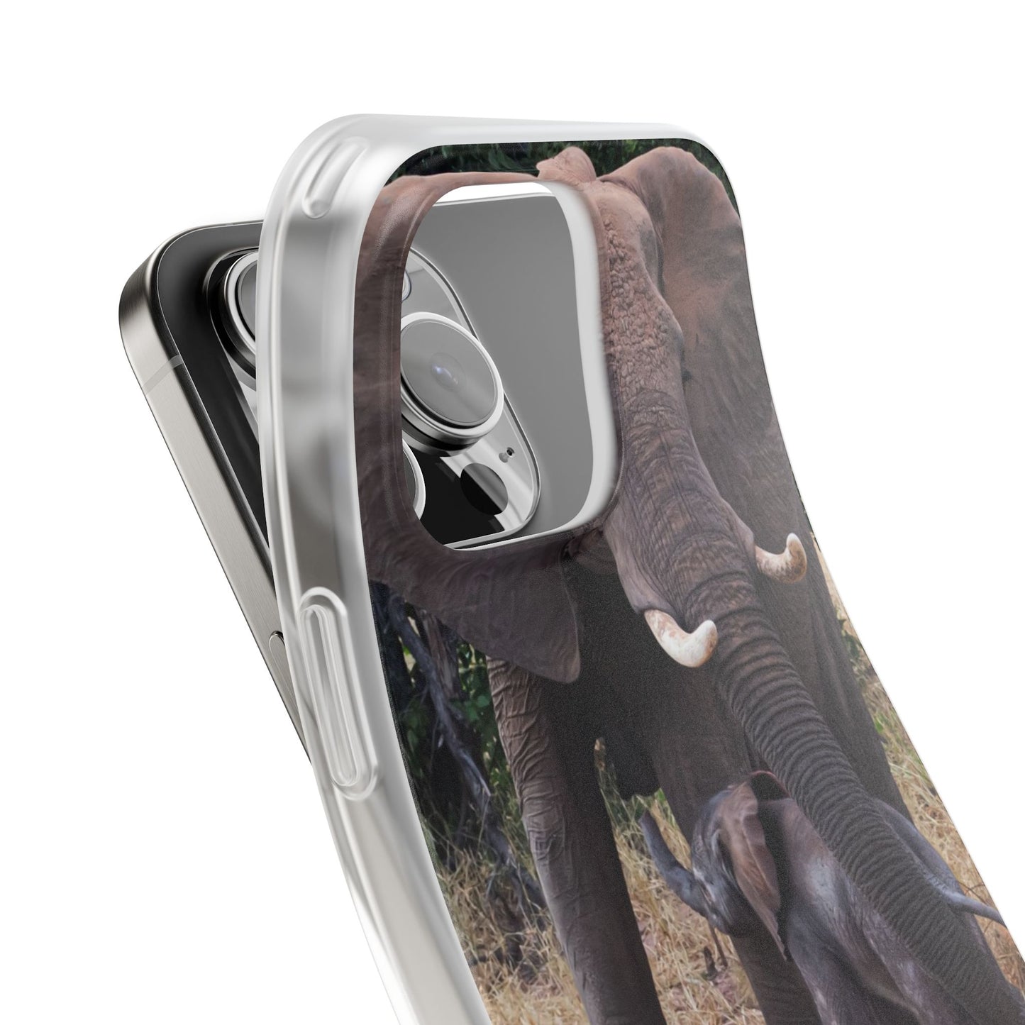 Flexi Cases - Elephant and Baby iPhone 16 Pro Max