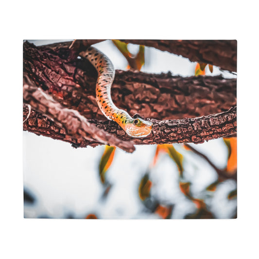 Spotted Bush Snake Blanket 50" × 60"