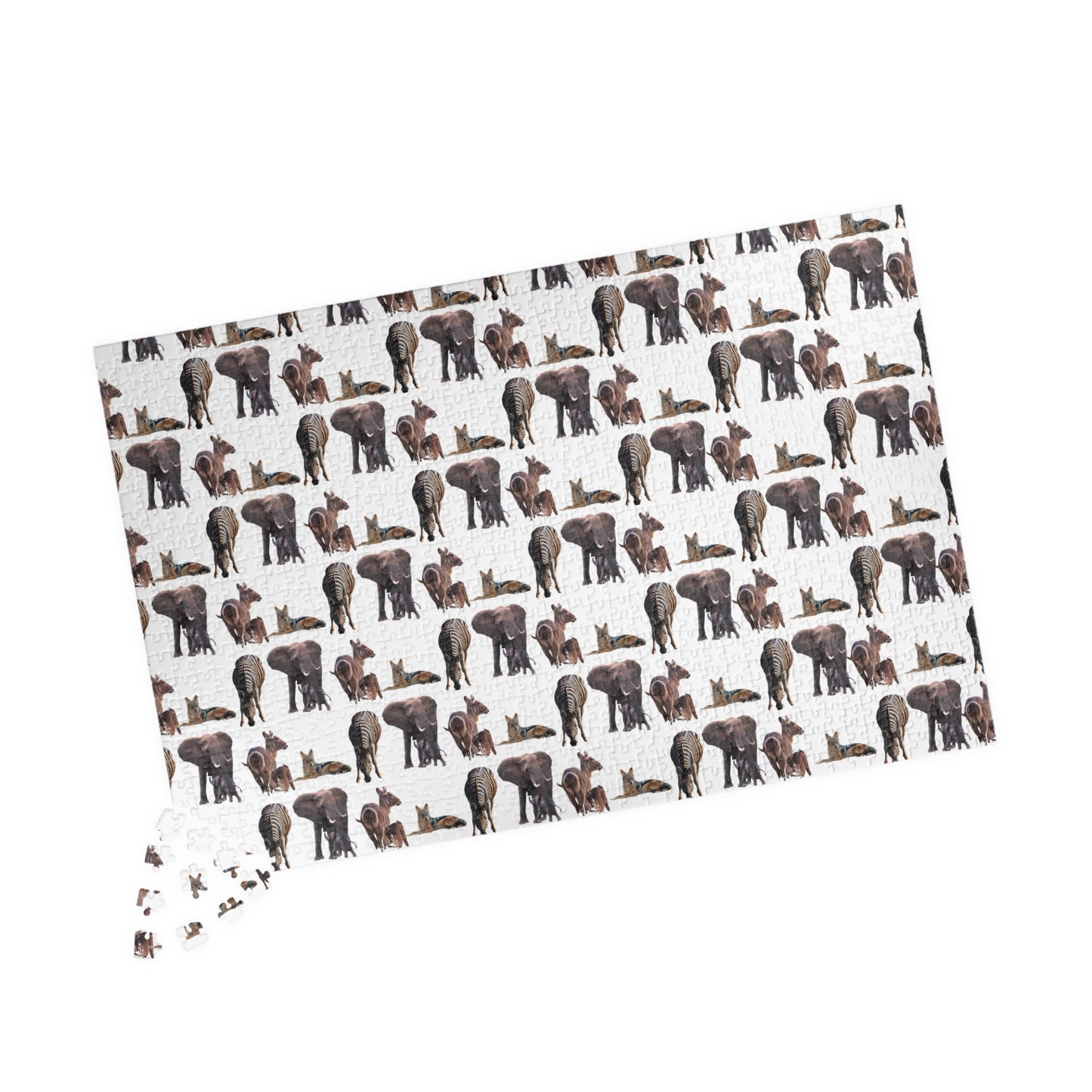 African Animal Super Difficult Puzzle 1014 pcs (Horizontal)