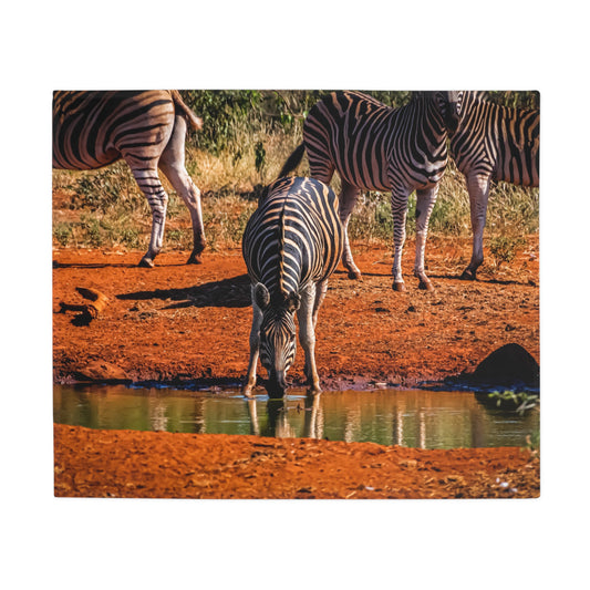 Zebra Fleece Blanket 50" × 60"