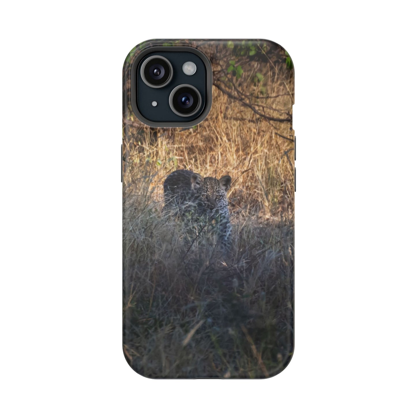 Magsafe® Compatible Tough Cases - Leopard Cub iPhone 15 Matte