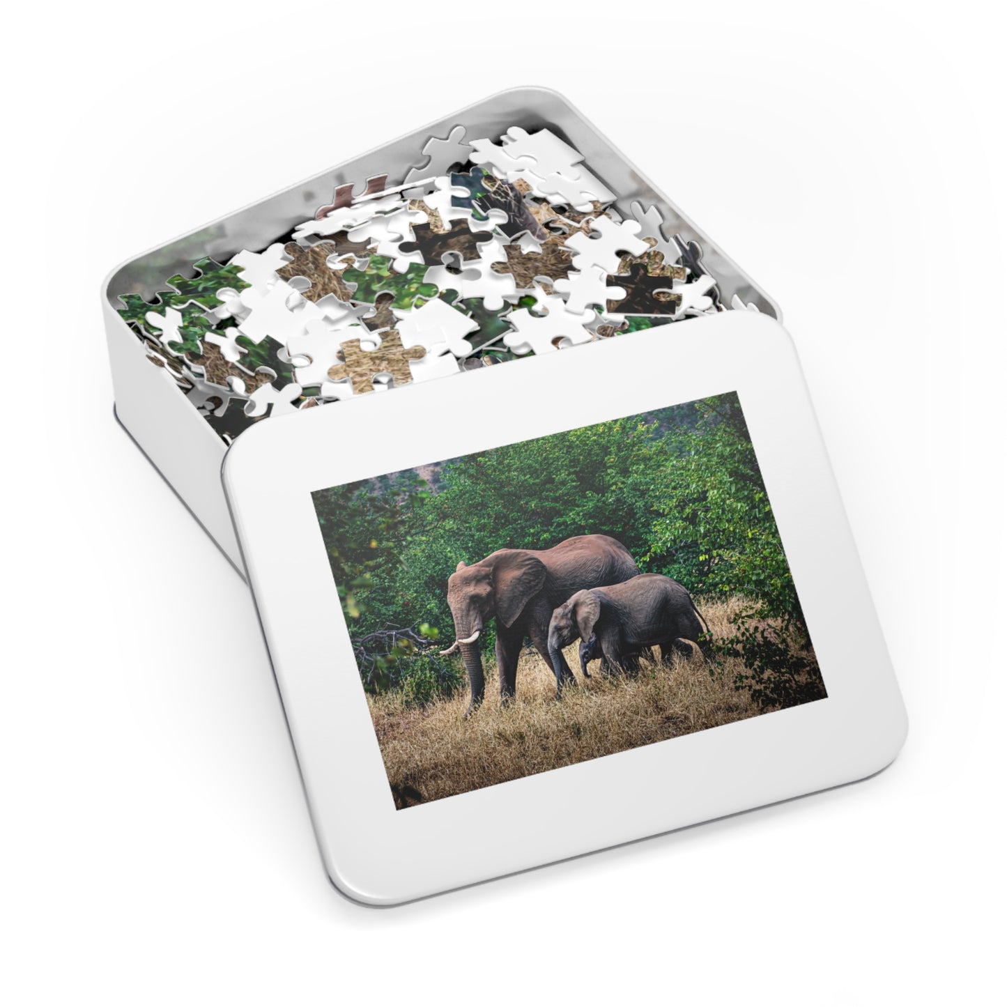 Jigsaw Puzzle (30, 110, 252, 500, 1000, 2000 Piece) - Elephant Family