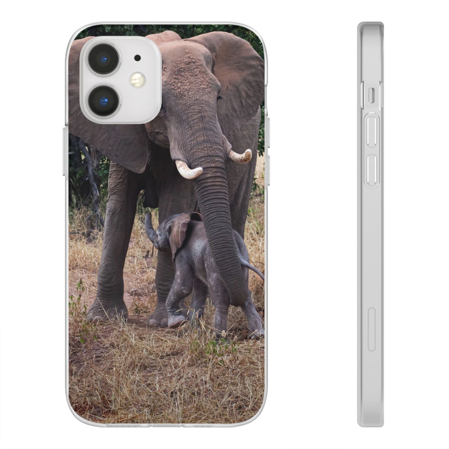 Flexi Cases - Elephant and Baby iPhone 12
