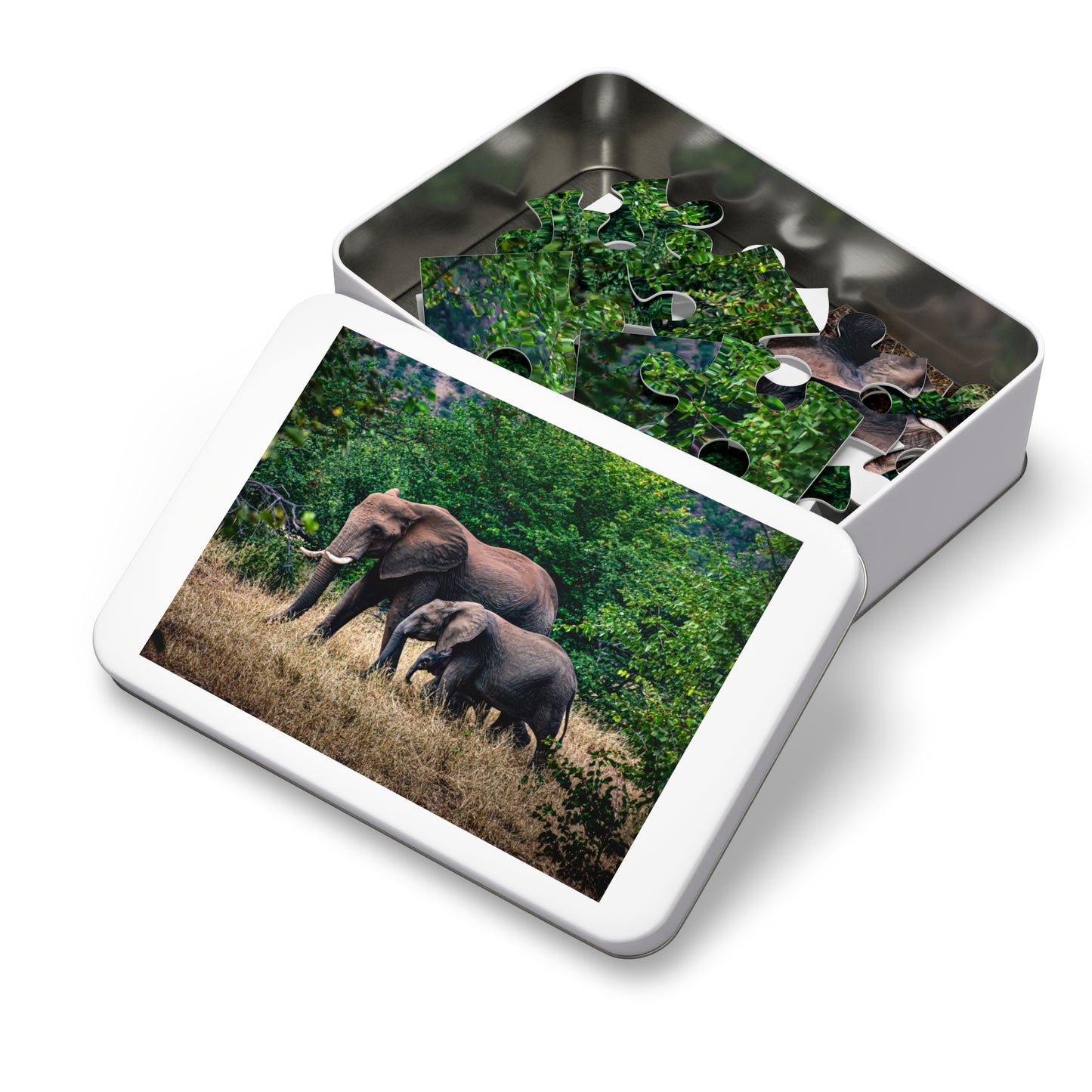 Jigsaw Puzzle (30, 110, 252, 500, 1000, 2000 Piece) - Elephant Family