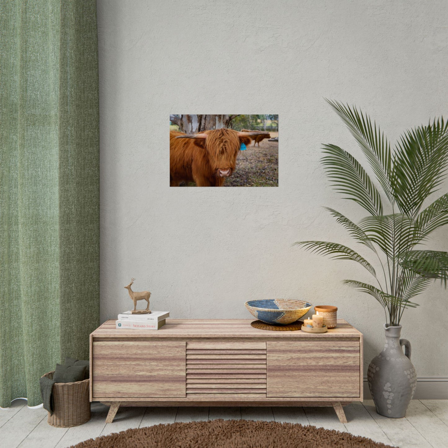Rolled Posters - Scottish Highland Cattle 24″ x 16″ (Horizontal) Semi Glossy