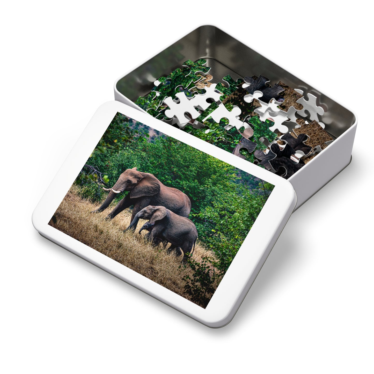 Jigsaw Puzzle (30, 110, 252, 500, 1000, 2000 Piece) - Elephant Family