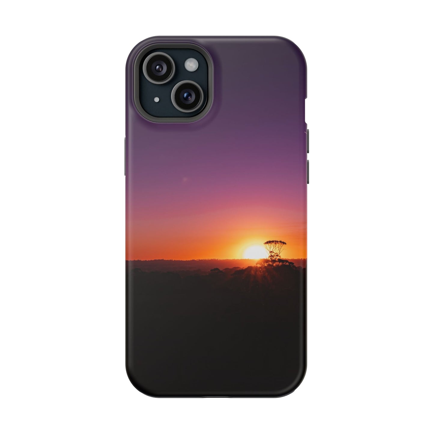 Magsafe® Compatible Tough Cases - Purple Sunset iPhone 15 Plus Matte