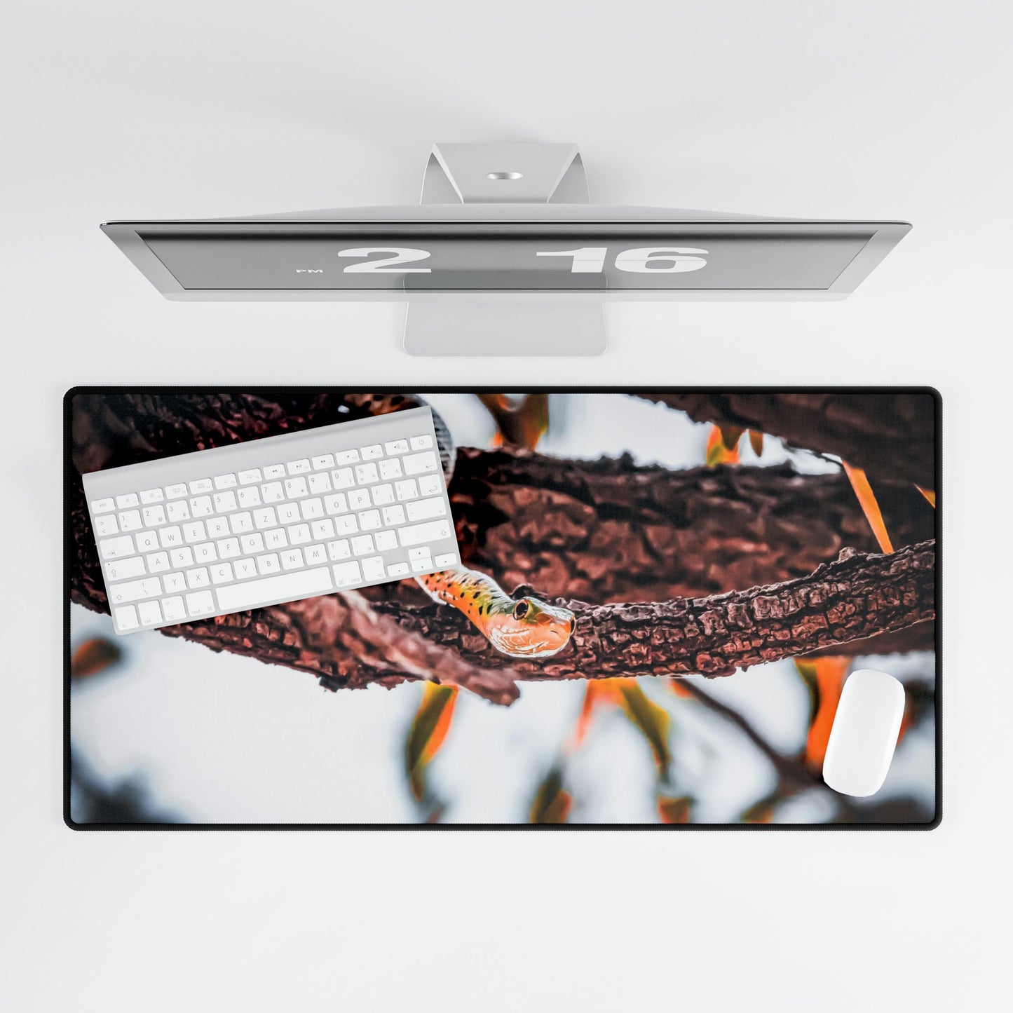 Spotted-Bush Snake Desk Mats