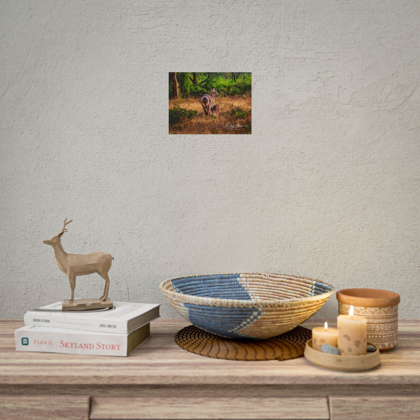 Waterbuck Baby Animal Posters 8" x 6" (Horizontal) Matte
