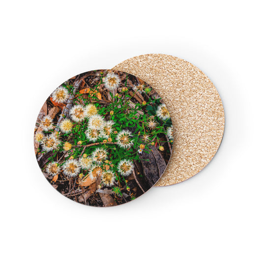 Australian Wildflower Coasters Round 3.7" x 3.7" 1pc
