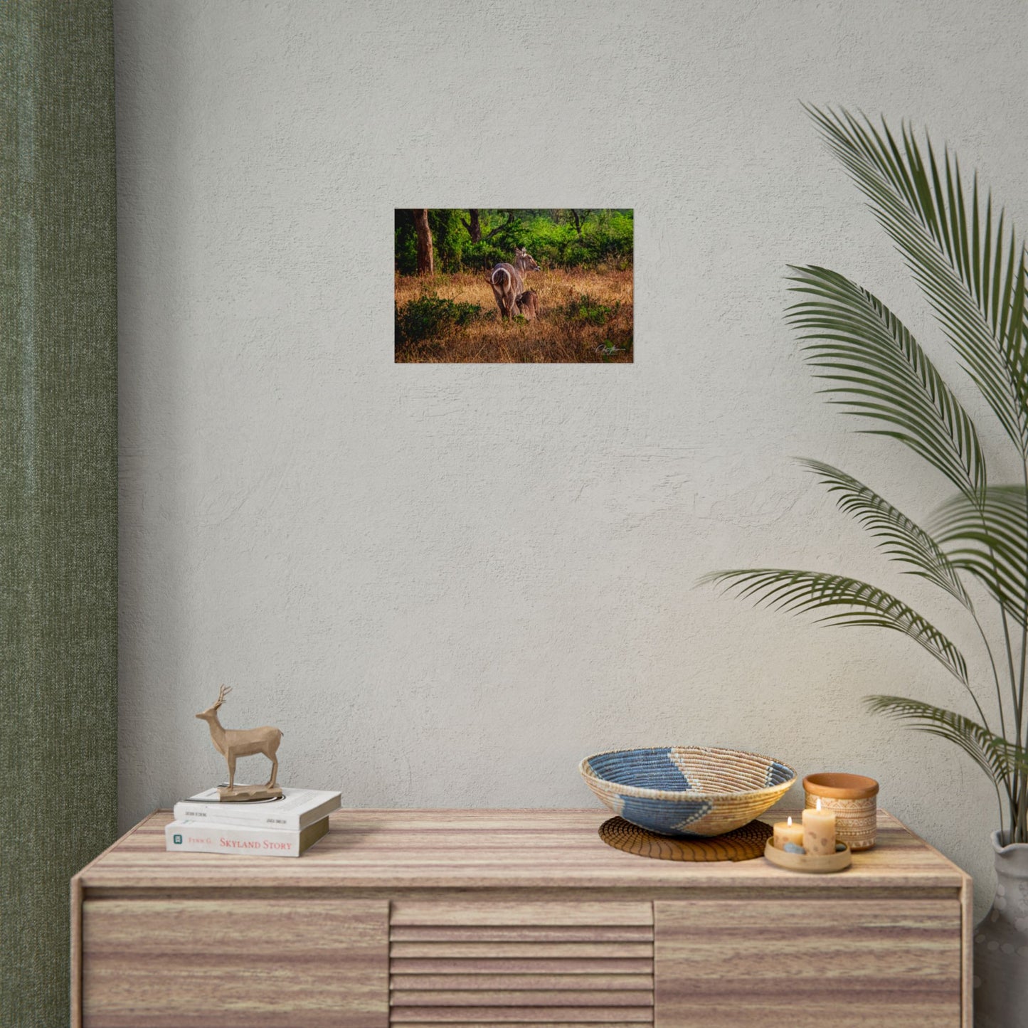 Waterbuck Baby Animal Posters 17″ x 11″ (Horizontal) Fine Art
